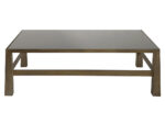 Phoenix Coffee Table with black glass CT130