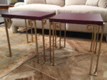 Greek Key End Table with painted tops OCC401