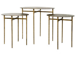 Minnie Metal Top End Tables OCC75B